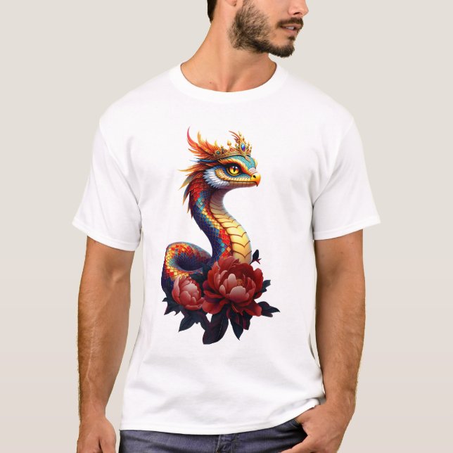 Camiseta Serpente estrela real do universo. (Frente)