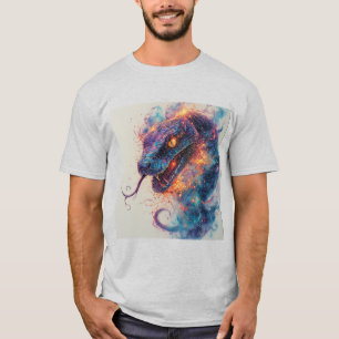 Camiseta Serpente Ígnea com Energia Dinâmica