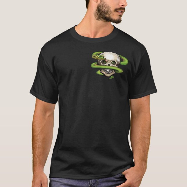 Camiseta Serpente n crânio (Frente)