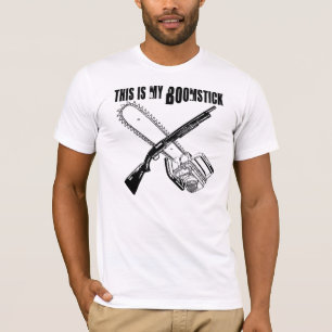 Camiseta Serra de cadeia e Boomstick