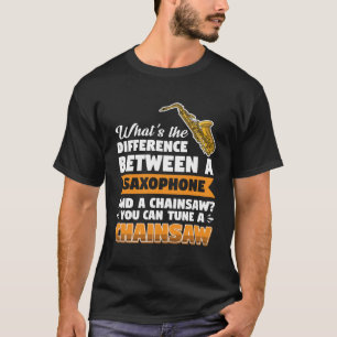 Camiseta Serra de salsicha para jogadores da Saxofonia Pull
