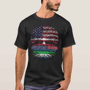 Camiseta Serra Leoa Leonean EUA EUA EUA Estados Unidos