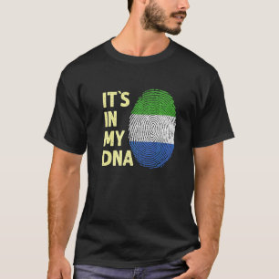 Camiseta Serra Leoa Na Minha Bandeira De Dna Sierra Leonian
