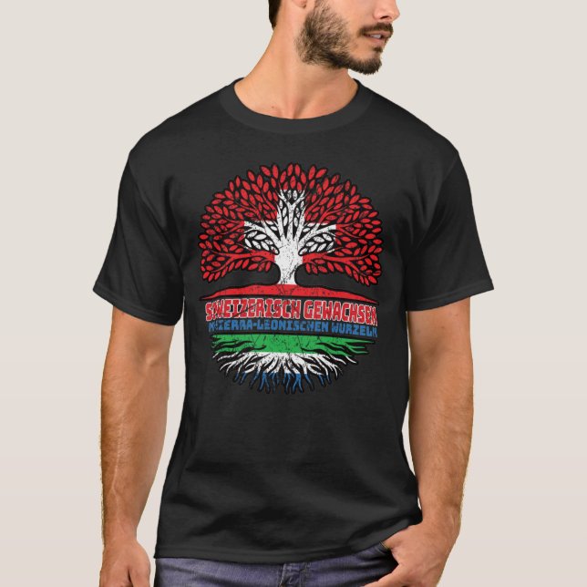 Camiseta Serra Leoa Sierra-leonisch Schweizer Schweiz (Frente)