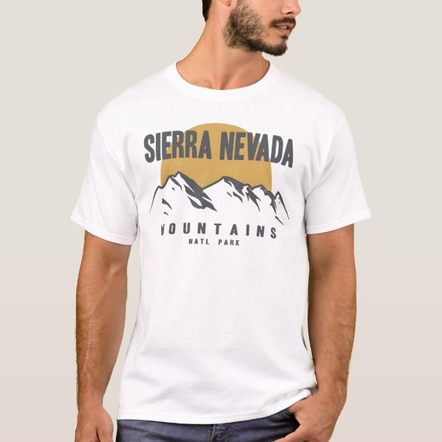 Camiseta Serra Nevada Montanhas Yosemite Parque Nacional Gi (Frente)