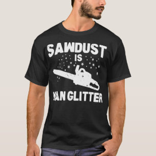 Camiseta Serradura É Homem Glitter Madeira Moída Trabalhand