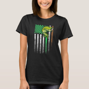 Camiseta Serras Basseiras Irlandesas Bandeira Americana Dia