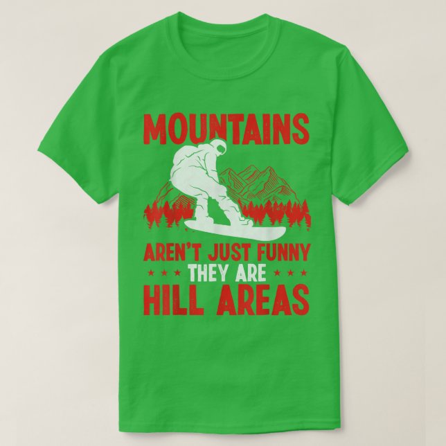 Camiseta Sertão Snowboard Hill Area Mounts Snowb (Frente do Design)