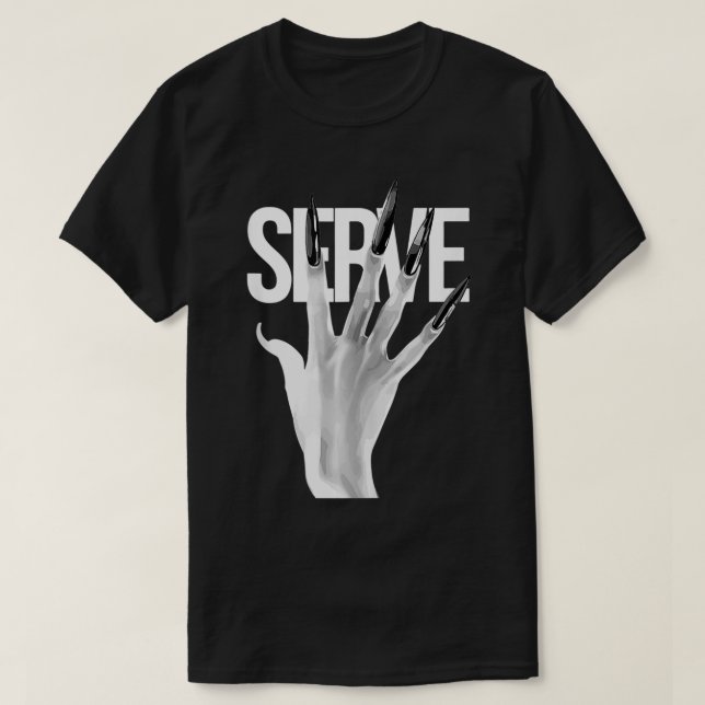 Camiseta Serve Unhas Orgulho gay Drag Queen (Frente do Design)