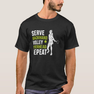 Camiseta Serve Volley Overhead Volley Repetir Tênis engraça