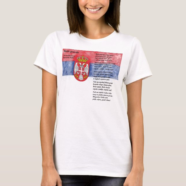 Camiseta Sérvia - Bože pravde (Frente)