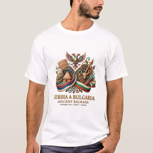 CAMISETA SÉRVIA & BULGÁRIA (Frente)