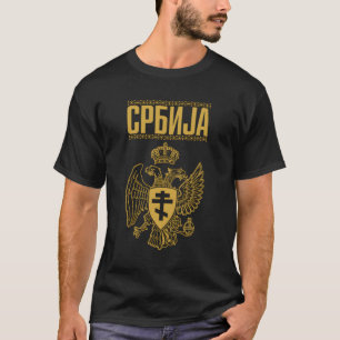 Camiseta Sérvia Sérvio Sérvia Srbija Eagle