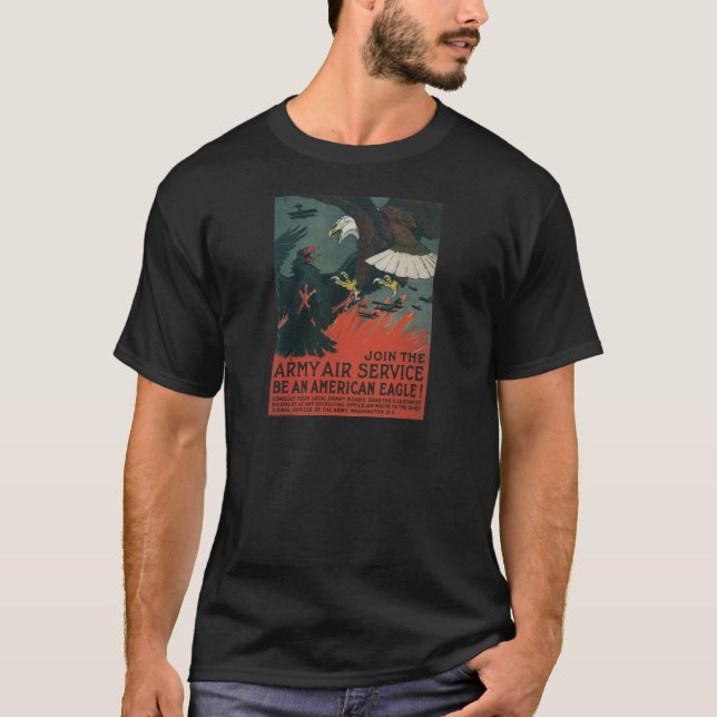 Camiseta Serviço aéreo do exército cerca de 1917 (Frente)