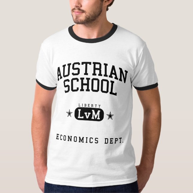 Camiseta Serviço austríaco da economia da escola (Frente)