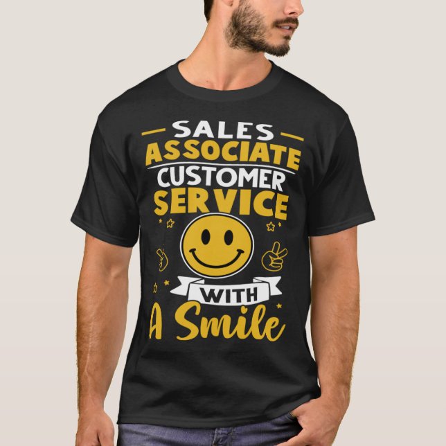 Camiseta Serviço de atendimento ao cliente associado a vend (Frente)