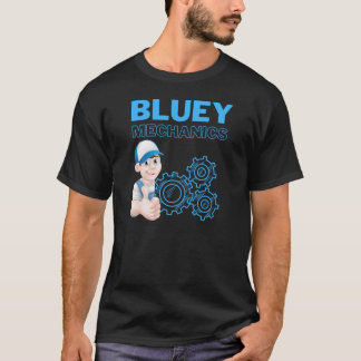 Camiseta Serviço de Automóveis Mecânicos Bluey