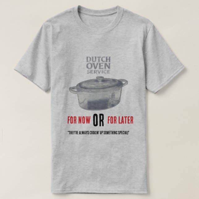 Camiseta Serviço de Caçarola (Frente do Design)