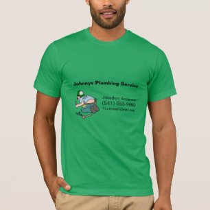 Camiseta Serviço de Canalização de Cartoon