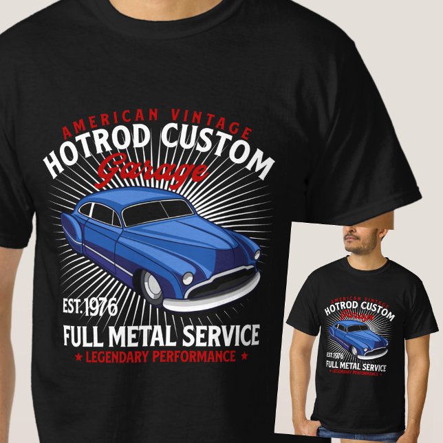 Camiseta Serviço de Cheio de Garagem Personalizada do Ameri (Criador carregado)