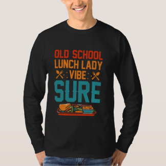Camiseta Serviço de Comida da Escola de Retro Retro Encanta
