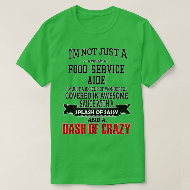 Camiseta Serviço de comida que acompanha o GiftPre do Servi (Frente do Design)