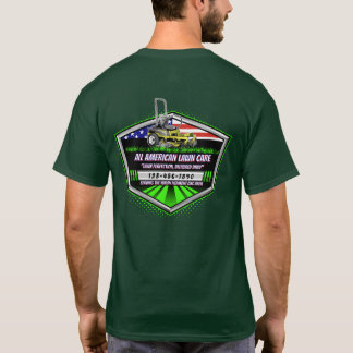 Camiseta Serviço de Cuidado de Jardim Patriótico Bandeira E