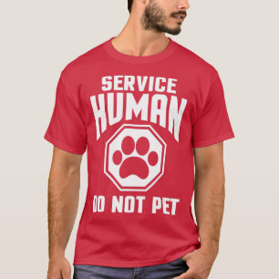 Camiseta Serviço de design Humano Não Coloque Cachorro Engr