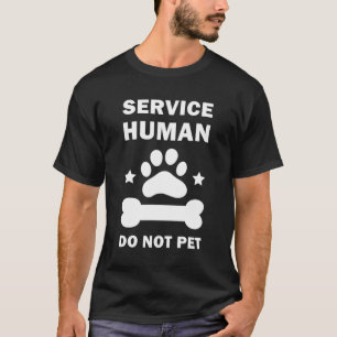 Camiseta Serviço de design Humano Não Coloque Cachorro Engr