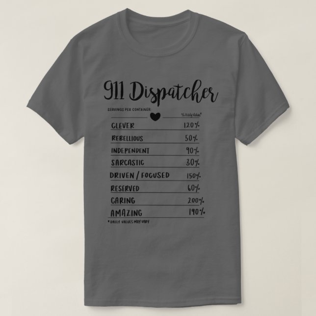 Camiseta Serviço de despacho 911 (Frente do Design)