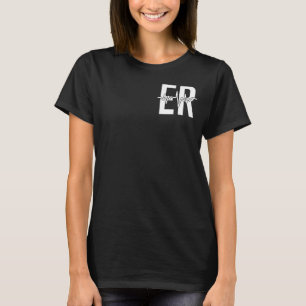 Camiseta Serviço de Emergência ER Enfermeira frente + Emerg