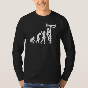 Camiseta Serviço de energia elétrica de tensão em torre de