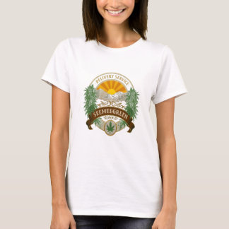 Camiseta Serviço de entrega parece verde Mulheres T-shirt
