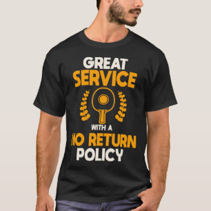 Camiseta Serviço De excelente Com Tênis De Mesa De Política