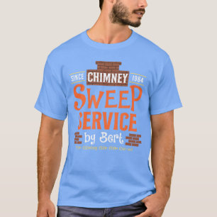 Camiseta Serviço de Limpeza de Chaminés por Bert Desde 1964