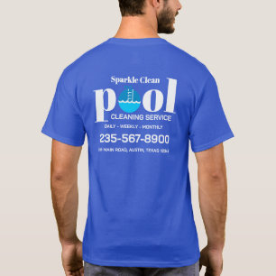Camiseta Serviço de Limpeza de Piscina