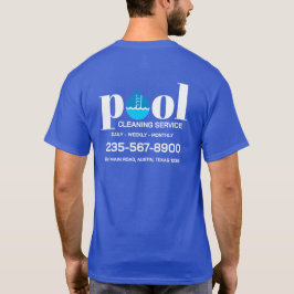Camiseta Serviço de Limpeza de Piscina