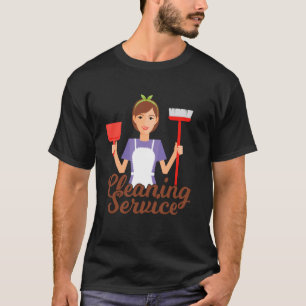 Camiseta Serviço de Limpeza Hom do Agregado Familiar Semana