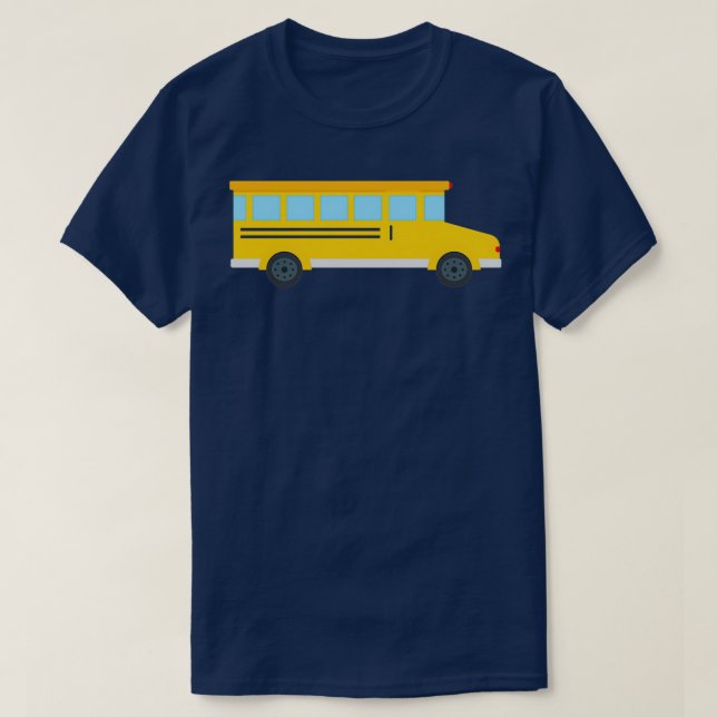 Camiseta Serviço de Ônibus escolar (Frente do Design)