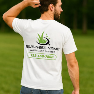 Camiseta Serviço de Paisagismo Logo de Cuidado de Gramado M