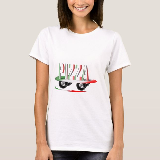 Camiseta Serviço de pizza (Frente)
