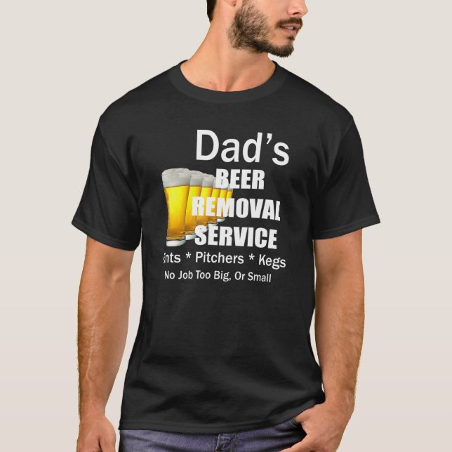 Camiseta Serviço de Remoção de Cerveja de Pais de Moens por (Frente)