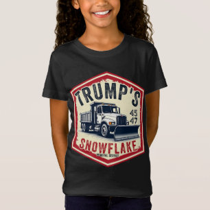 Camiseta Serviço de Remoção de Flocos de Neve de Trump Nata