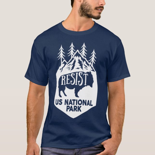 Camiseta Serviço de Resistência do Parque Nacional dos EUA  (Frente)