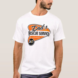 Camiseta Serviço de salvamento 24/7 do pai - Harley