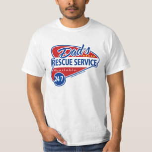 Camiseta Serviço de salvamento 24/7 do pai por Niftee50ees