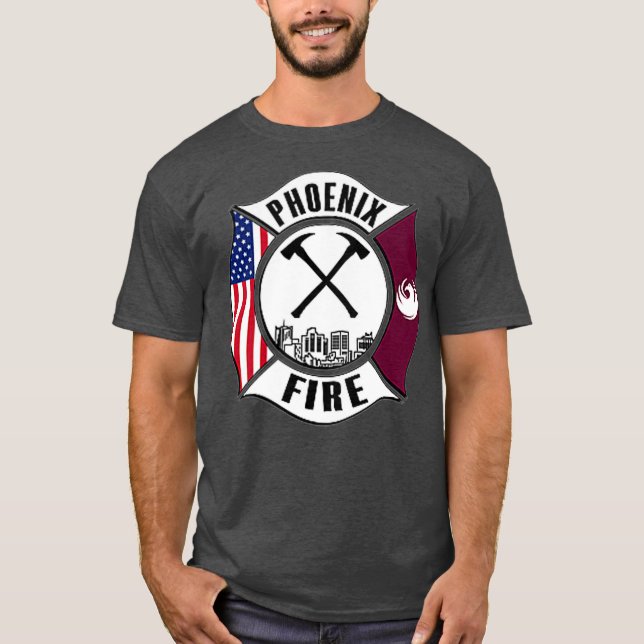 Camiseta Serviço de salvamento de Arizonas da Phoenix (Frente)