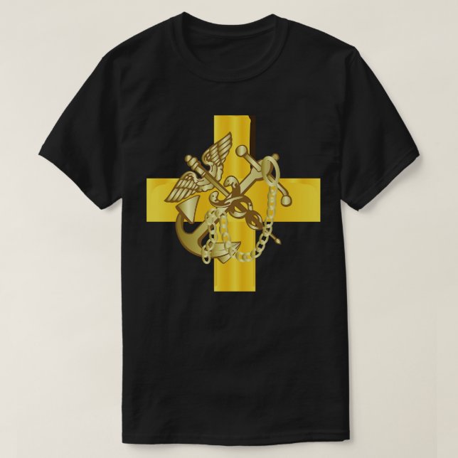 Camiseta Serviço de Saúde Pública USPHS com texto (Frente do Design)