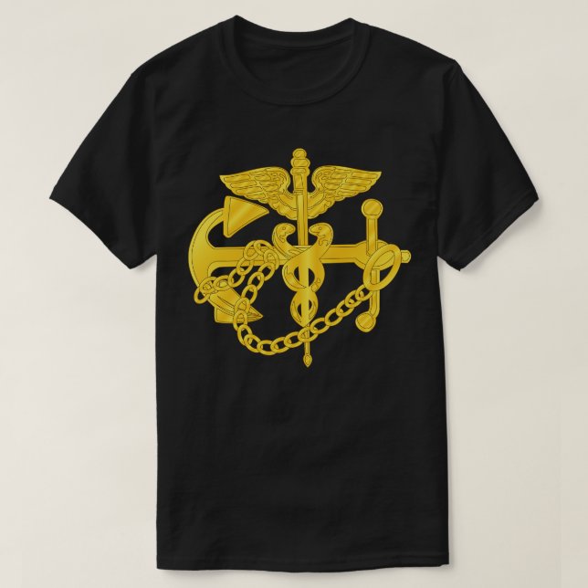 Camiseta Serviço de Saúde Pública USPHS com Texto Cruzado (Frente do Design)