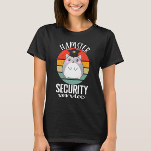 Camiseta Serviço de Segurança do Hamster Engraçado